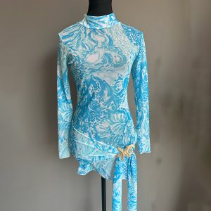 Women's Swimsuit Print Mesh Beach Dress