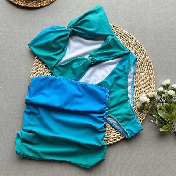 Two-Piece Bikini Style Sexy Women's Swimsuit Separate Piece Swimwear Beach Dress - Image 3